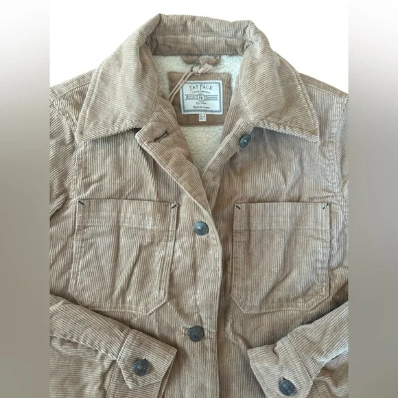 NWT FatFace Corduroy Jacket w/ Sherpa Lining - Picture 4 of 10